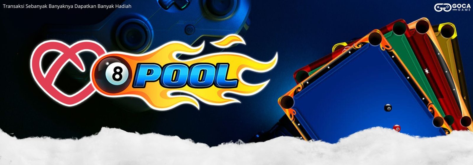 Top Up 8 Ball Pool Termurah, Bisa Pakai Pulsa & Terpercaya